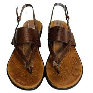 BOC Born Concept Thong Brown Sandals with Slingback Strap Size 7M